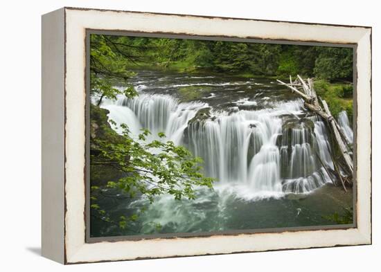 Lower Lewis Falls, Lewis River, Cougar, Washington, Usa-Michel Hersen-Framed Premier Image Canvas