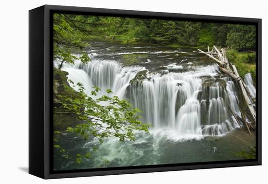 Lower Lewis Falls, Lewis River, Cougar, Washington, Usa-Michel Hersen-Framed Premier Image Canvas