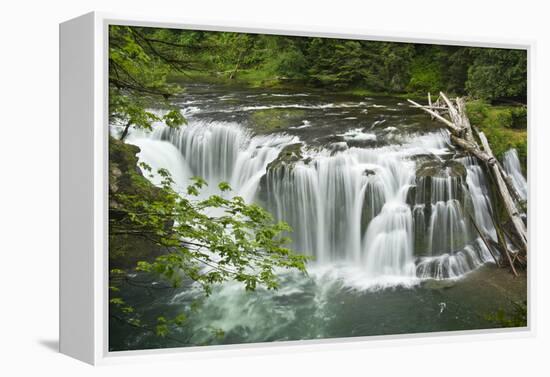 Lower Lewis Falls, Lewis River, Cougar, Washington, Usa-Michel Hersen-Framed Premier Image Canvas