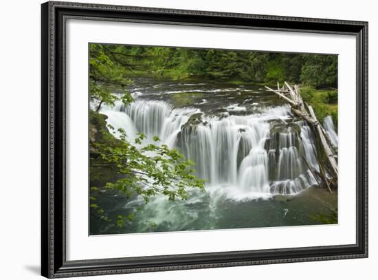 Lower Lewis Falls, Lewis River, Cougar, Washington, Usa-Michel Hersen-Framed Photographic Print