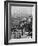 Lower Manhattan and Ferry Docks with Aid of a Telephoto Lens over the Rooftops in Staten Island-Andreas Feininger-Framed Photographic Print