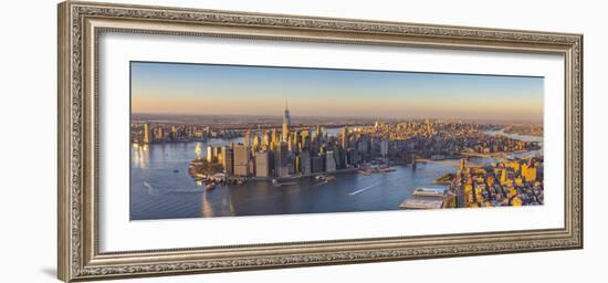 Lower Manhattan from Brooklyn, New York City, New York, USA-Jon Arnold-Framed Photographic Print