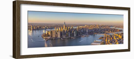 Lower Manhattan from Brooklyn, New York City, New York, USA-Jon Arnold-Framed Photographic Print