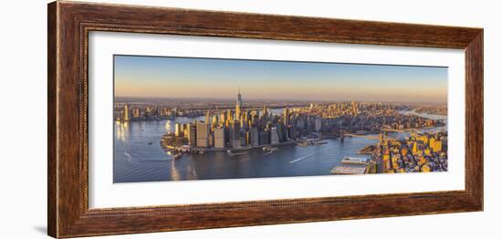 Lower Manhattan from Brooklyn, New York City, New York, USA-Jon Arnold-Framed Photographic Print