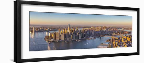 Lower Manhattan from Brooklyn, New York City, New York, USA-Jon Arnold-Framed Photographic Print