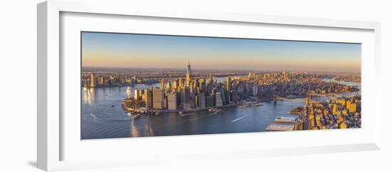 Lower Manhattan from Brooklyn, New York City, New York, USA-Jon Arnold-Framed Photographic Print