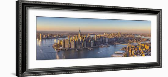 Lower Manhattan from Brooklyn, New York City, New York, USA-Jon Arnold-Framed Photographic Print