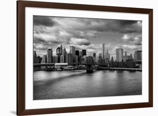 Lower Manhattan From the Manhattan Bridge Poster-null-Framed Photo