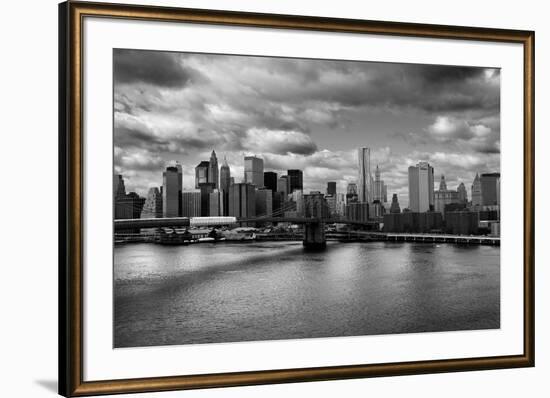 Lower Manhattan From the Manhattan Bridge Poster-null-Framed Photo