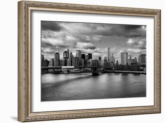 Lower Manhattan From the Manhattan Bridge-null-Framed Photo