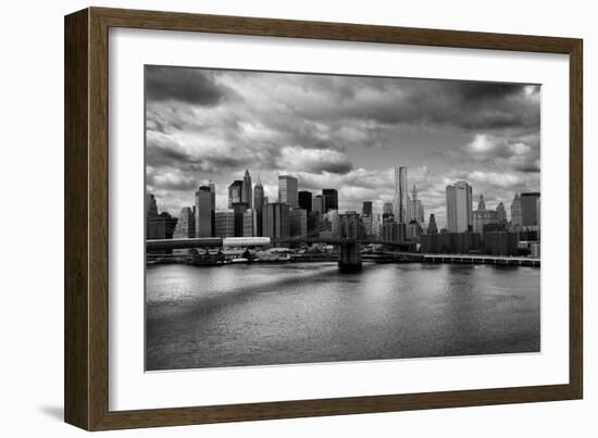 Lower Manhattan From the Manhattan Bridge-null-Framed Photo