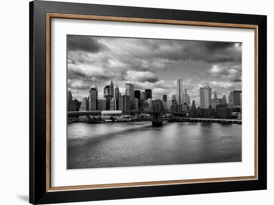 Lower Manhattan From the Manhattan Bridge-null-Framed Photo