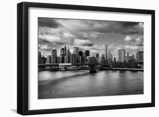 Lower Manhattan From the Manhattan Bridge-null-Framed Photo