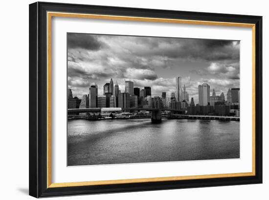 Lower Manhattan From the Manhattan Bridge-null-Framed Photo