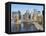 Lower Manhattan Skyline and Brooklyn Bridge-Alan Schein-Framed Premier Image Canvas