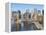 Lower Manhattan Skyline and Brooklyn Bridge-Alan Schein-Framed Premier Image Canvas