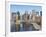 Lower Manhattan Skyline and Brooklyn Bridge-Alan Schein-Framed Photographic Print