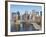 Lower Manhattan Skyline and Brooklyn Bridge-Alan Schein-Framed Photographic Print