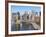 Lower Manhattan Skyline and Brooklyn Bridge-Alan Schein-Framed Photographic Print