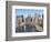 Lower Manhattan Skyline and Brooklyn Bridge-Alan Schein-Framed Photographic Print