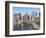 Lower Manhattan Skyline and Brooklyn Bridge-Alan Schein-Framed Photographic Print