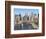 Lower Manhattan Skyline and Brooklyn Bridge-Alan Schein-Framed Photographic Print