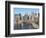 Lower Manhattan Skyline and Brooklyn Bridge-Alan Schein-Framed Photographic Print