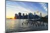 Lower Manhattan Skyline at Sunset-Amanda Hall-Mounted Photographic Print