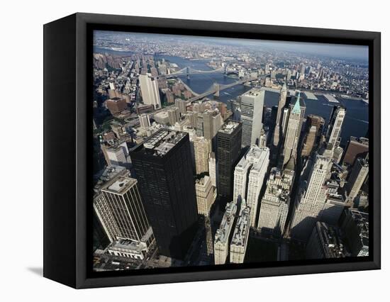 Lower Manhattan-David Jay Zimmerman-Framed Premier Image Canvas