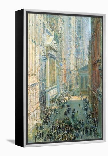 Lower Manhattan-Childe Hassam-Framed Stretched Canvas