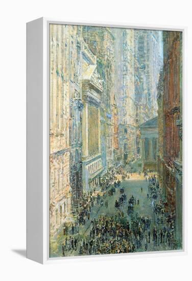 Lower Manhattan-Childe Hassam-Framed Stretched Canvas