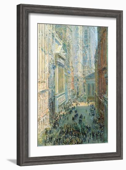 Lower Manhattan-Childe Hassam-Framed Art Print