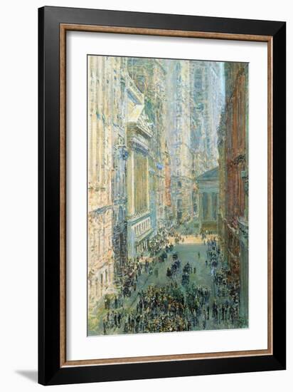 Lower Manhattan-Childe Hassam-Framed Art Print