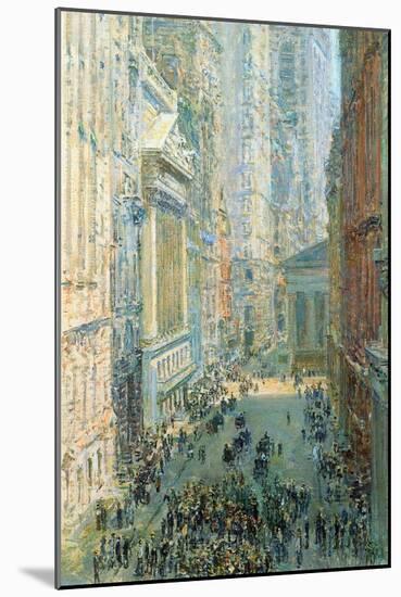 Lower Manhattan-Childe Hassam-Mounted Art Print