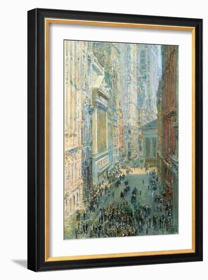 Lower Manhattan-Childe Hassam-Framed Art Print