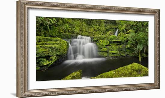 Lower Mclean Falls, Catlins, Southland South Island, New Zealand-Rainer Mirau-Framed Photographic Print
