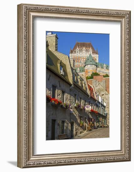 Lower old town with Chateau Frontenac, Quebec City, Quebec, Canada.-Jamie & Judy Wild-Framed Photographic Print