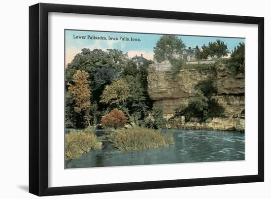 Lower Palisades, Iowa Falls-null-Framed Art Print