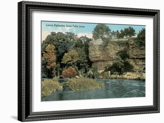 Lower Palisades, Iowa Falls-null-Framed Art Print