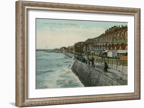 Lower Parade, East Cliff, Ramsgate. Postcard Sent in 1913-English Photographer-Framed Giclee Print