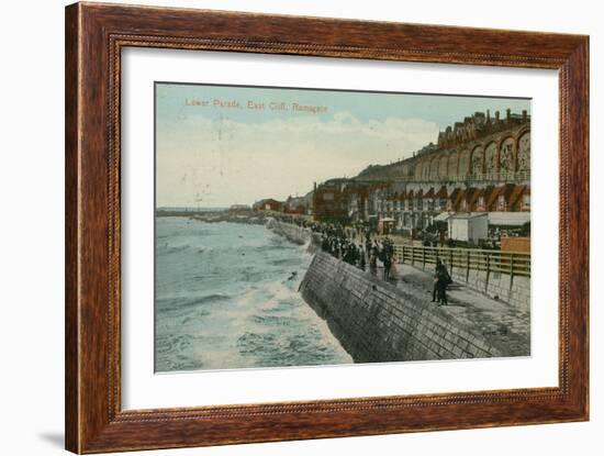 Lower Parade, East Cliff, Ramsgate. Postcard Sent in 1913-English Photographer-Framed Giclee Print