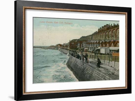 Lower Parade, East Cliff, Ramsgate. Postcard Sent in 1913-English Photographer-Framed Giclee Print