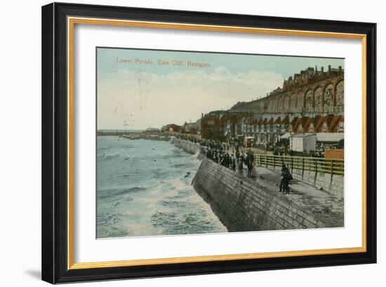 Lower Parade, East Cliff, Ramsgate. Postcard Sent in 1913-English Photographer-Framed Giclee Print