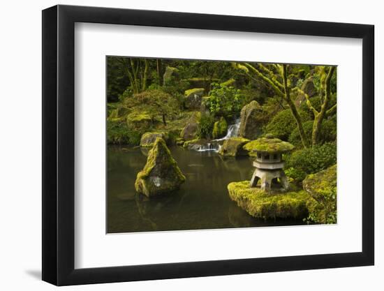 Lower Pond in the Portland Japanese Garden, Portland, Oregon-Michel Hersen-Framed Photographic Print