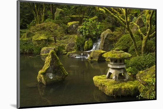 Lower Pond in the Portland Japanese Garden, Portland, Oregon-Michel Hersen-Mounted Photographic Print