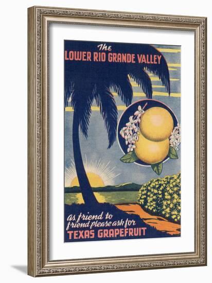 Lower Rio Grande Valley Grapefruit-null-Framed Art Print