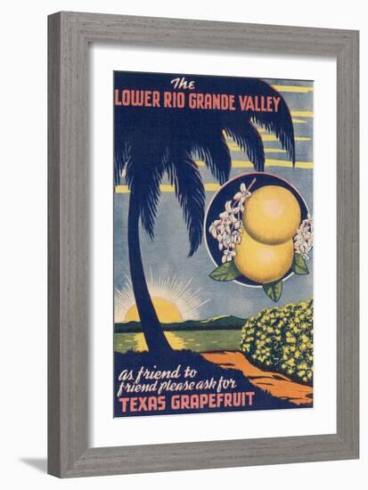 Lower Rio Grande Valley Grapefruit-null-Framed Art Print