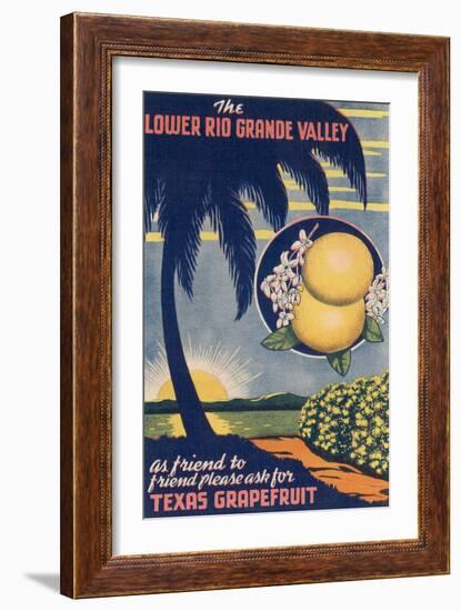 Lower Rio Grande Valley Grapefruit-null-Framed Art Print