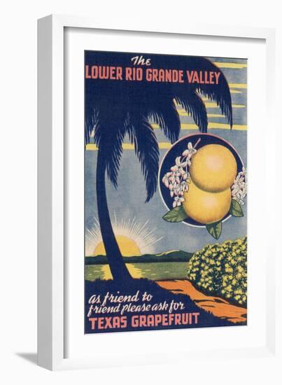 Lower Rio Grande Valley Grapefruit-null-Framed Art Print