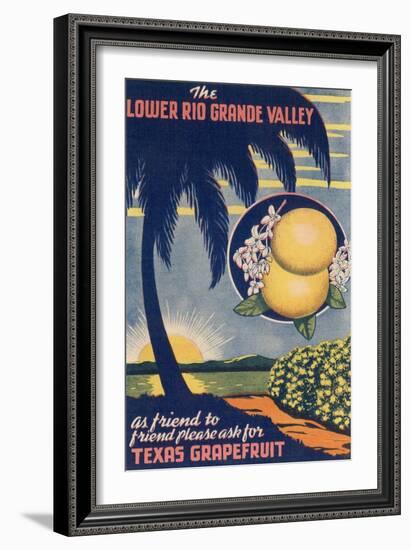 Lower Rio Grande Valley Grapefruit-null-Framed Art Print